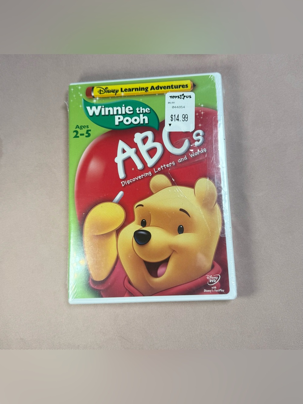 Disney Winnie the Pooh ABC's Discovering Letters & Words DVD 2004 Brand New NWT